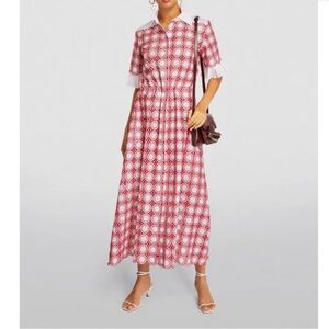 Evi Grintela Valerie Lace Maxi Dress Red S